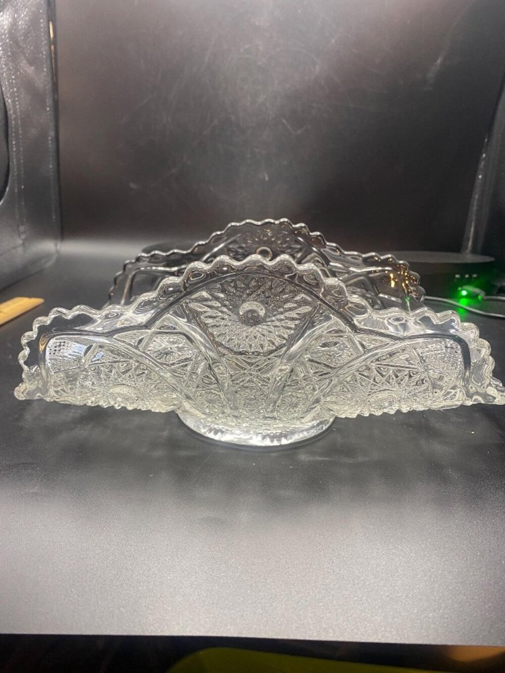 Imperial Cut Glass Banana Boat